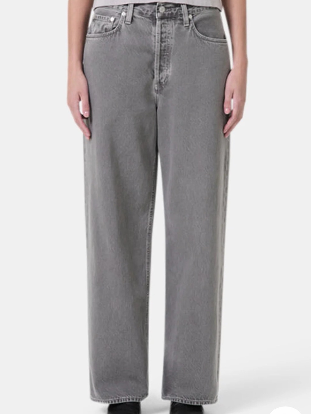 Agolde Women's Wide Leg Jeans in Grey
